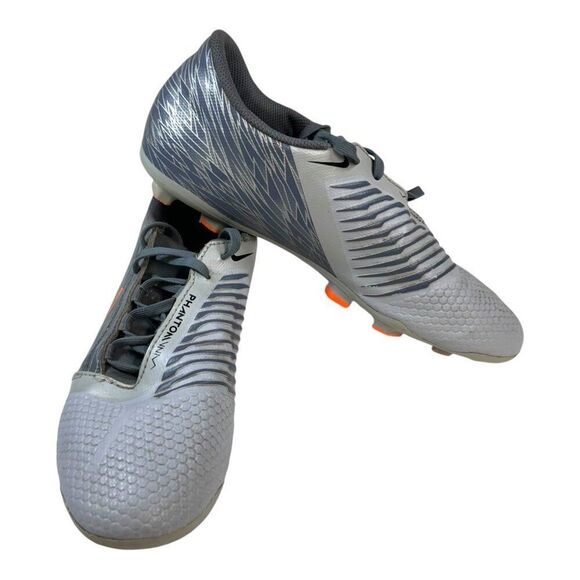 Nike Phantom VNM Soccer Cleats Size 6 Gray Venom White Orange A00396 For Youth - Picture 1 of 8